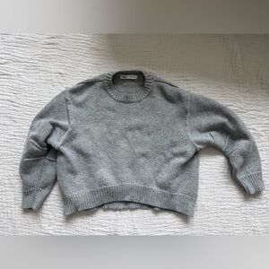 Zara Gray Crew Neck Women's Sweater